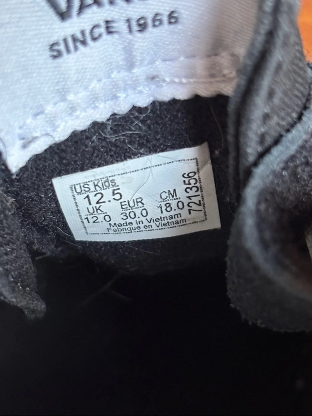 VAN’S Off The Wall Kids Sk8-Mid Reissue V "Flame Logo Repeat 12.5 - Picture 7 of 7